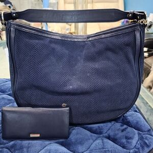 New Brahmin Kathleen Set Elegant Navy